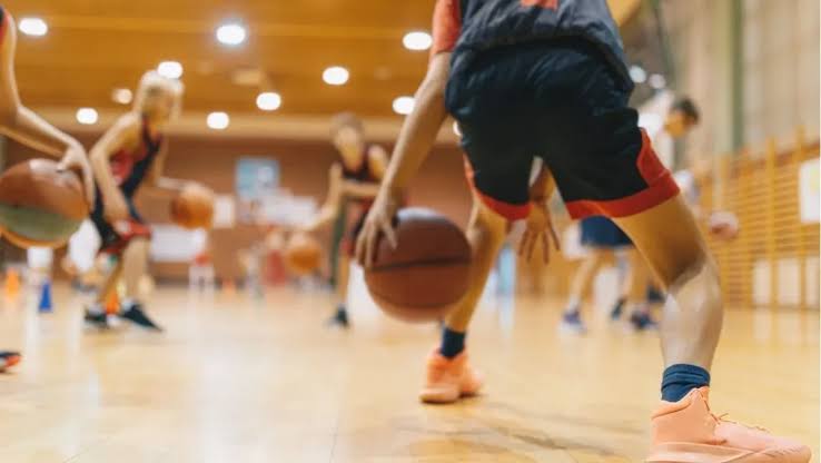 Indoor basketball at the community centre