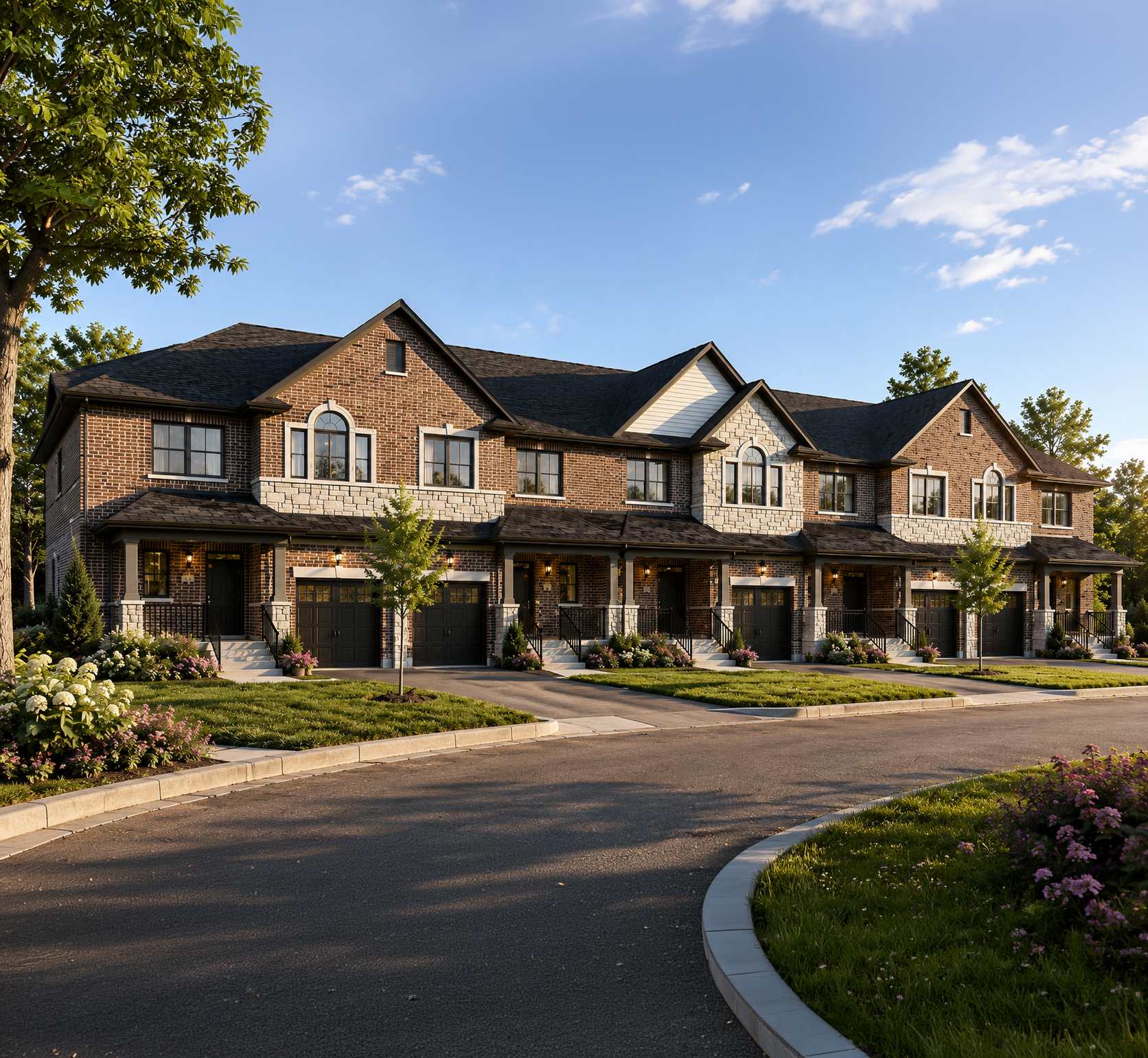 Executive townhomes at Luther’s Landing