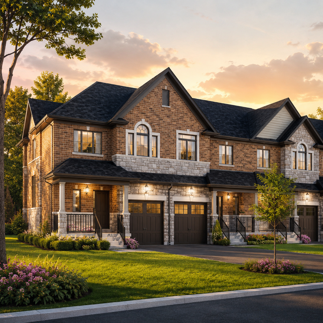 Executive townhome exterior